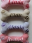 Preview: ♥ XXL Hundeknochen aus Stoff Wunschname Stickerei
