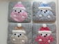 Preview: ♥ Winter Eule Körnerkissen Wärmekissen Dinkel Wunschfarbe Name