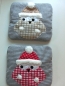 Preview: ♥ Winter Eule Körnerkissen Wärmekissen Dinkel Wunschfarbe Name
