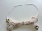 Preview: ♥ Ringkissen Knochen Wunschname Stickerei Hochzeit Hochzeitsknochen Just Married I Do Lüttentüddel®