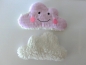 Preview: ♥ Wolke Wölkchen Teddyplüsch Wunschname Körnerkissen Wärmekissen Dinkel Lavendel