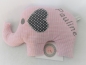 Preview: ♥ Baby Elefant  Wunschname Körnerkissen Wärmekissen Dinkel von Lüttentüddel