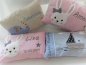 Preview: ★ 35x23 cm Kissen Geburt Hase Mädchen Name ★ von Lüttentüddel