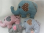Preview: Elefant Körnerkissen Wärmekissen Dinkel Wunschfarbe Name Geburt Taufe Geschenk Geburtstag Einschulung von Lüttentüddel
