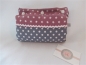 Preview: ♥ Beere Sterne Punkte Armpolster Armschoner für Babyschale ★ Lüttentüddel © ♥ Wunschname