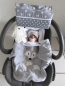 Preview: ♥ Armpolster für Babyschale ★ Lüttentüddel © ♥ Wunschname Herzchen
