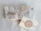 Preview: ♥ Button Sterne grau mit mint Globuli Täschchen, Notfall Täschchen Tampon Pillentäschchen ♥ © Lüttentüddel