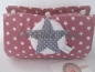 Preview: ♥ Beere Sterne Punkte Stern Armpolster Armschoner für Babyschale ★ Lüttentüddel © ♥ Wunschname