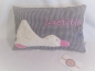 Preview: ★ 35x23 cm Kissen Geburt Ente Name ★ von Lüttentüddel