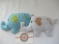 Preview: ♥zuckersüßer  Elefant  Wunschname Körnerkissen Wärmekissen Dinkel Lavendel von Lüttentüddel