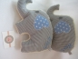 Preview: ♥ Elefant Schmusekissen Kita Taufe Geburt Einschulung Geschenk Name von Lüttentüddel