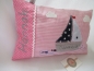 Preview: ★ 35x23 cm Kissen Geburt Taufe Einschulung KITA  Boot Segelboot Name Schmusekissen ★ von Lüttentüddel