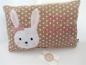 Preview: ★ 35x23 cm Kissen Geburt Hase Mädchen Name ★ von Lüttentüddel