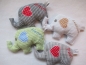 Preview: ♥ Baby Elefant  Wunschname Körnerkissen Wärmekissen Dinkel von Lüttentüddel
