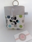 Preview: ♥ SEHR EDEL  BUNTE DOTS PFOTE HUND LECKERLIBEUTEL KOTBEUTEL GÜRTELTASCHE VON LÜTTENTÜDDEL