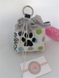 Preview: ♥ SEHR EDEL  BUNTE DOTS PFOTE HUND LECKERLIBEUTEL KOTBEUTEL GÜRTELTASCHE VON LÜTTENTÜDDEL