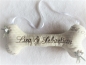 Preview: ♥ Ringkissen Knochen Wunschname Stickerei Standesamt Kirche Hochzeit Hochzeitsknochen Just Married I Do -