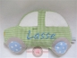 Preview: Auto Körnerkissen Wärmekissen Dinkel Wunschfarbe Name von Lüttentüddel
