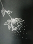 Preview: Blüte Blume sehr hochwertig! Strass Hotfix Bügelbild Tasche Shirt Bluse Hose