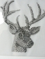 Preview: zauberhafter Hirsch Tasche Dirndl Oktoberfest Wiesn Strass Bügelbild Hotfix Hotglue