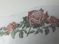 Preview: Riesen Rose Ranke 45 X 15 cm orange HOTFIX Bügelbild Strass Schiebevorhang Shirt