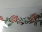 Preview: Riesen Rose Ranke 45 X 15 cm orange HOTFIX Bügelbild Strass Schiebevorhang Shirt