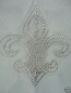 Preview: Fleur De Lis  Hotfix Hotglue Bügelbild Strass ein Traum Bügelmotiv