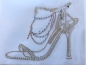 Preview: Pöms Pömps Pumps High Heels Schuhe Strass Hotglue Hotfix Bügelbild