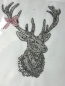 Preview: zauberhafter Hirsch Schleife Dirndl Oktoberfest Wiesn Strass Bügelbild Hotfix Hotglue