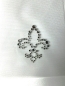 Preview: Fleur de Lis  Strass HOTFIX HOTGLUE Bügelbild Applikation für Fliegenhaube etc