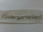 Preview: Schriftzug Kindergartenkind Hotfix Strass Bügelbild Shirt Jacke Tasche Kleid Top