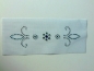 Preview: Bordüre Fleur de Lis  Strass HOTFIX HOTGLUE Bügelbild Applikation