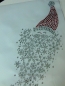 Preview: großer Nikolaus Weihnachtsmann Stern Strass Hotfix Bügelbild