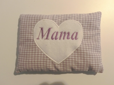 Preview: ♥ Mama Körnerkissen Wärmekissen Dinkel Lavendel von Lüttentüddel