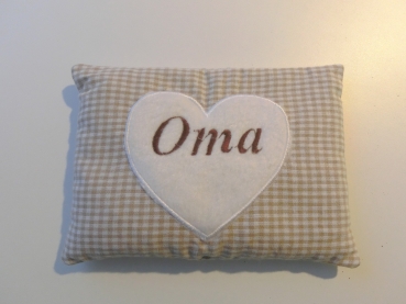 Preview: ♥ Oma Körnerkissen Wärmekissen Dinkel Lavendel