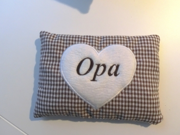 Preview: ♥ Opa Körnerkissen Wärmekissen Dinkel Lavendel