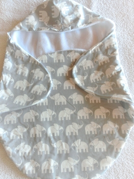 ♥ Elefant Elefanten Armpolster für Babyschale ★ Geburt, Pinkelparty, Wunschname möglich Lüttentüddel ®