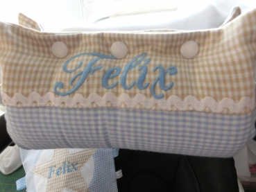 ♥ Armpolster für Babyschale ★ Lüttentüddel © ♥ Wunschname