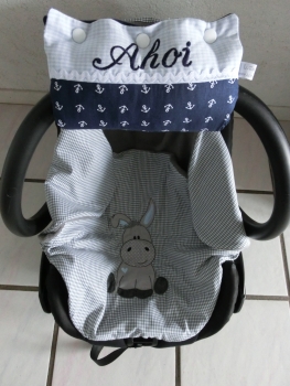 Preview: ♥ Armpolster für Babyschale ★ Lüttentüddel © ♥ Wunschname AHOI