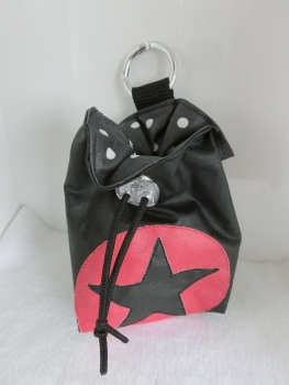 Preview: ♥ BUTTON STERN HUND LECKERLIBEUTEL KOTBEUTEL GÜRTELTASCHE VON LÜTTENTÜDDEL