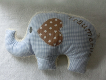 ♥ Elefant Schmusekissen Kita Name von Lüttentüddel