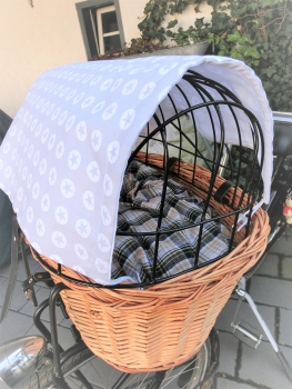 Preview: © Sterne Sonnensegel Sonnenschutz Blendschutz Hundefahrradkorb von Lüttentüddel