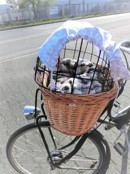 © Sterne Sonnensegel Sonnenschutz Blendschutz Hundefahrradkorb von Lüttentüddel