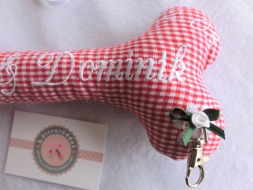 Preview: ♥ Ringkissen Knochen Wunschname Stickerei Hochzeit Hochzeitsknochen Just Married I Do
