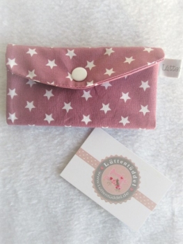 Preview: ♥ Sterne Altrosa Globuli Täschchen, Notfall Täschchen Tampon Pillentäschchen ♥ © Lüttentüddel