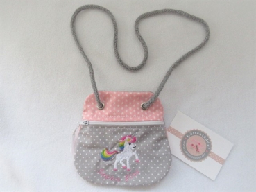 ★ Brustbeutel Einhorn Name ★ Kita Schule Schwimmbad von Lüttentüddel