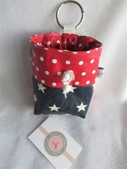Preview: ♥ HUND STERNE DOTS LECKERLIBEUTEL KOTBEUTEL GÜRTELTASCHE VON LÜTTENTÜDDEL