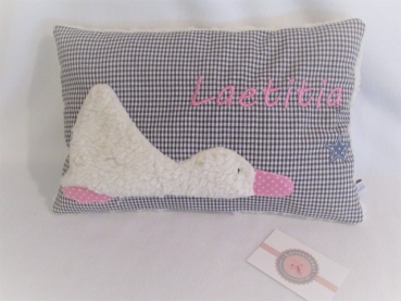 ★ 35x23 cm Kissen Geburt Ente Name ★ von Lüttentüddel