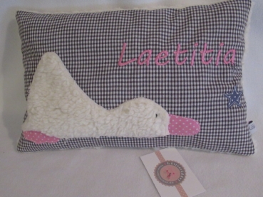 ★ 35x23 cm Kissen Geburt Ente Name ★ von Lüttentüddel
