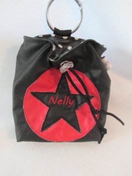 ♥ BUTTON STERN HUND LECKERLIBEUTEL KOTBEUTEL GÜRTELTASCHE VON LÜTTENTÜDDEL